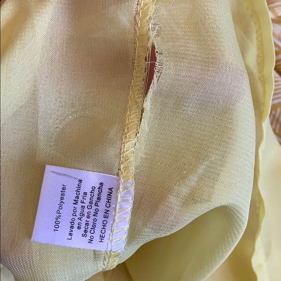 TCEC yellow summer front zip up dress sz small - Picture 5 of 5